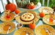 Menu di Halloween. Torta salata di zucca ai 4 formaggi