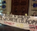 Roma, blitz studenti davanti sede Parlamento europeo
