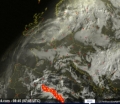 Rovesci e temporali tra Baleari e Nord Africa, neve in Finlandia ()