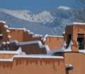 Abbondanti nevicate nel New Mexico, immagini da satellite ()