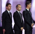 Pallone d'Oro: Messi, Ronaldo e Iniesta finalisti